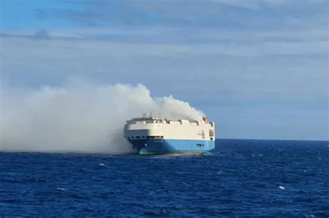 A lithium-ion battery fire in a cargo ship’s hold is out after several days of burning